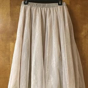 tutu like midi skirt